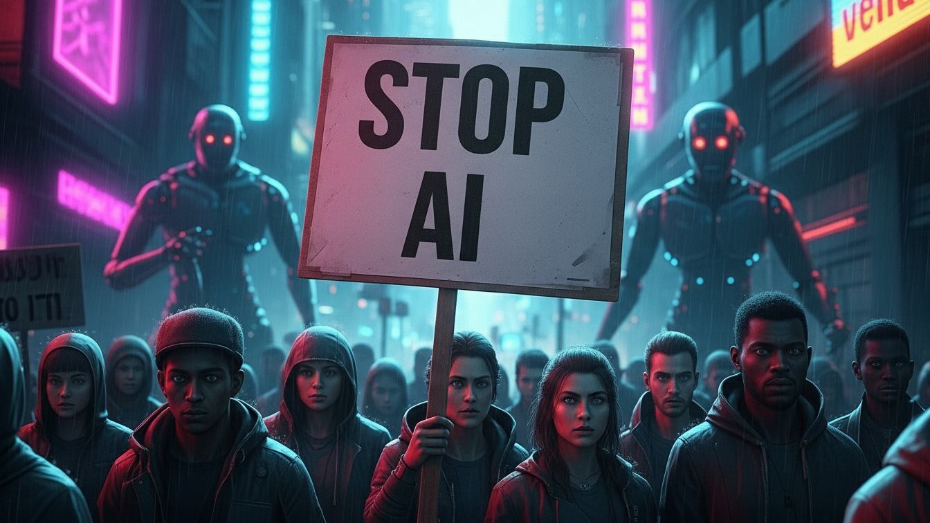 Detener a la Inteligencia Artificial / Arte conceptual Whisk-FW