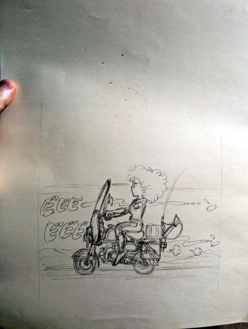 Manuscrito de Akira Toriyama