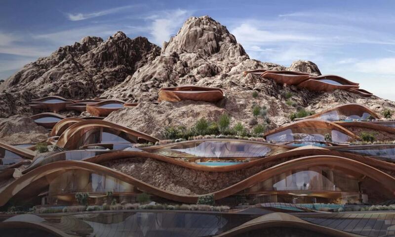 Trojena, la ciudad de esquí en Arabia Saudí, de los mismos creadores de The Line