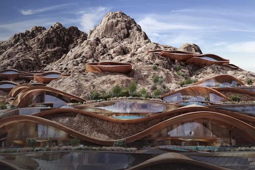 Los creadores de The Line tienen un nuevo proyecto futurístico: Trojena, un centro de esquí en el desierto