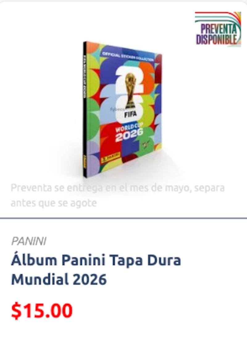 Álbum Panini saldrá en los próximos días.