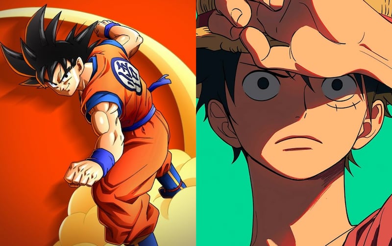 Dragon Ball Goku - One Piece Luffy