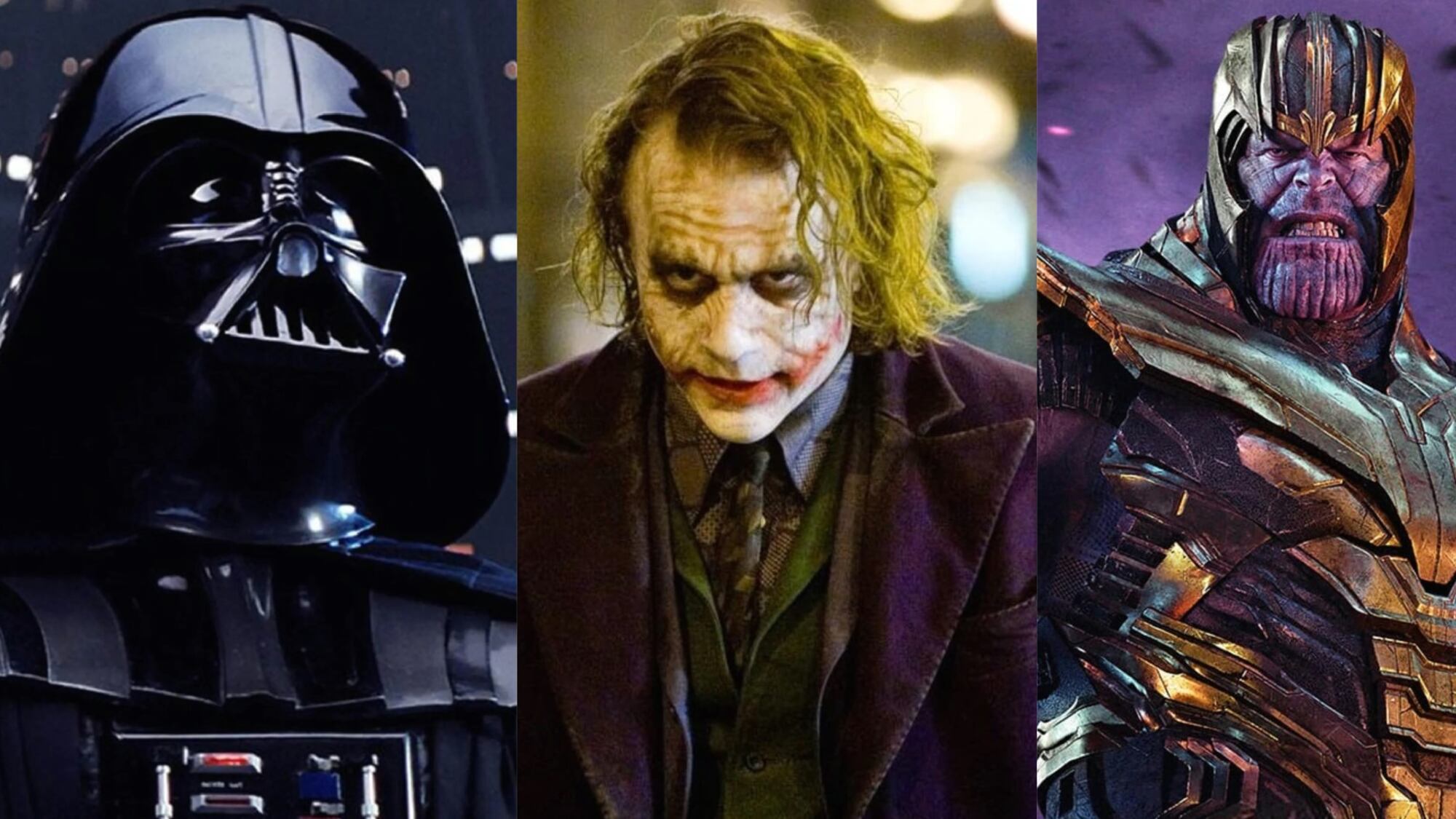 Darth Vader, Joker y Thanos
