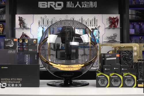 El PC de 60.000 euros: Una esfera de cristal y metal que redefine el concepto de “estación de trabajo”