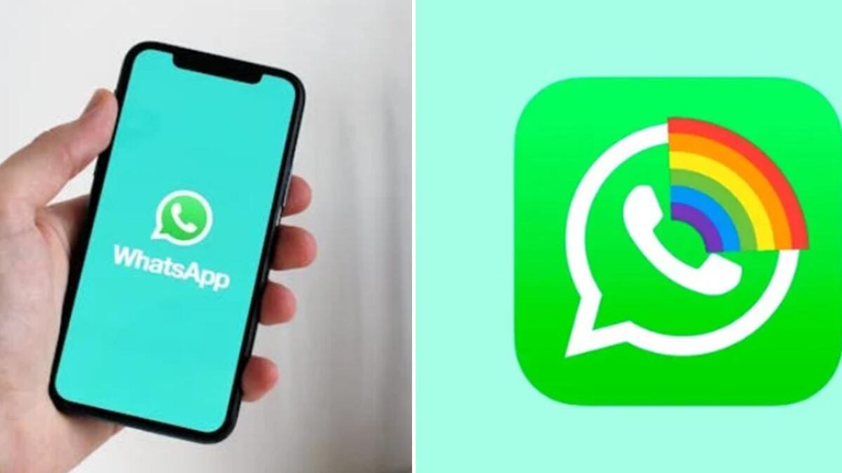 WhatsApp modo arcoíris