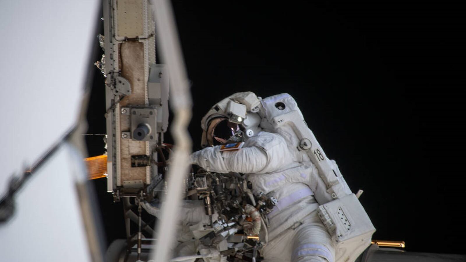 Soichi Noguchi en el espacio