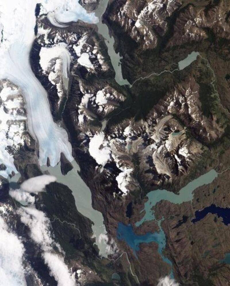 Torres del Paine desde el espacio