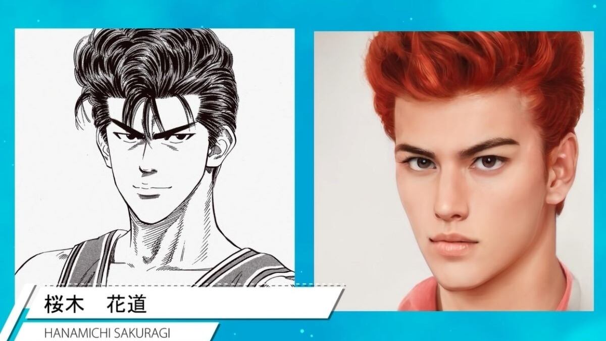 La Inteligencia Artificial no tiene límites. Nuevamente esta tecnología traslada los trazos del manga y anime al mundo real, ahora con Slam Dunk.