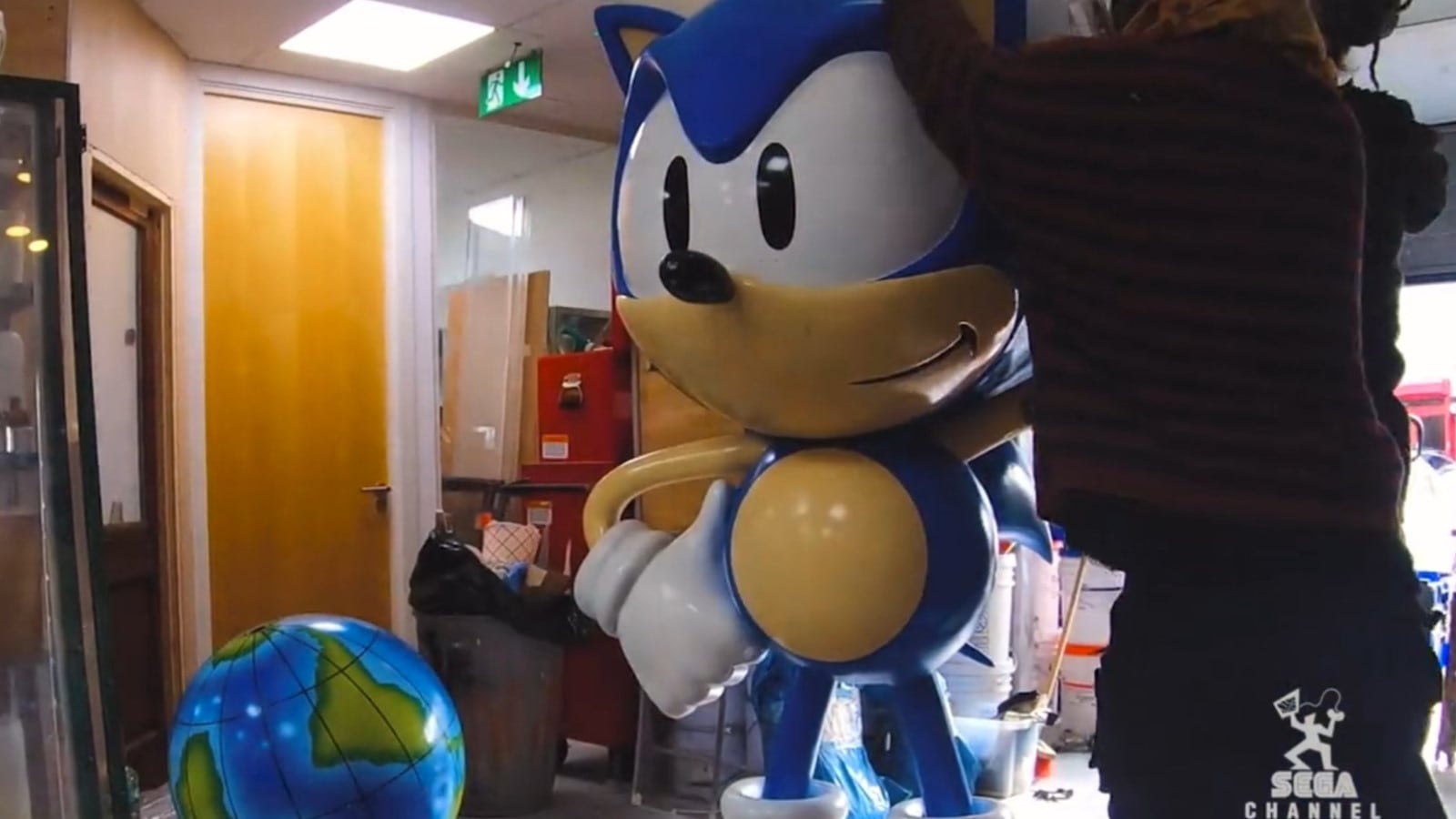 La estatua de Sonic
