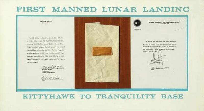 Piezas del avión de los hermanos Wright