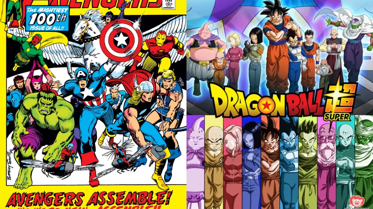 Avengers de Marvel y Dragon Ball