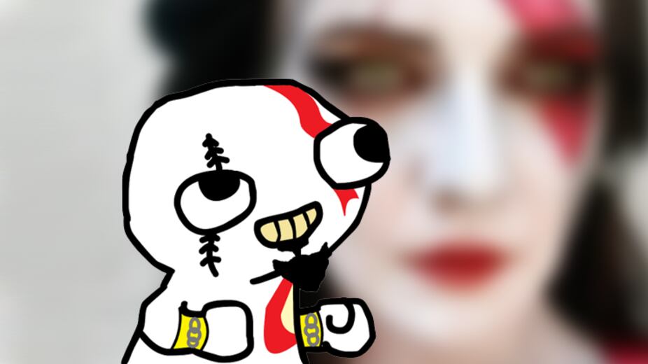 God of War se vuelve materia de un inquietante tributo en cosplay bodypaint con esta mujer convertida en Kratos.