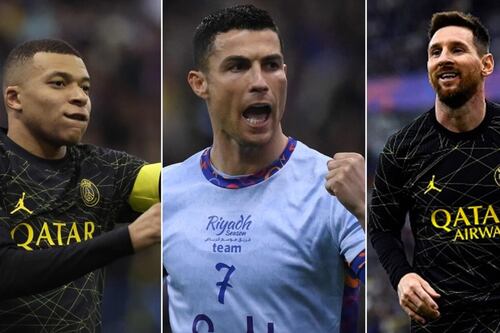 Inteligencia artificial muestra a Messi, Cristiano Ronaldo, Mbappé y más como si fueran supervillanos