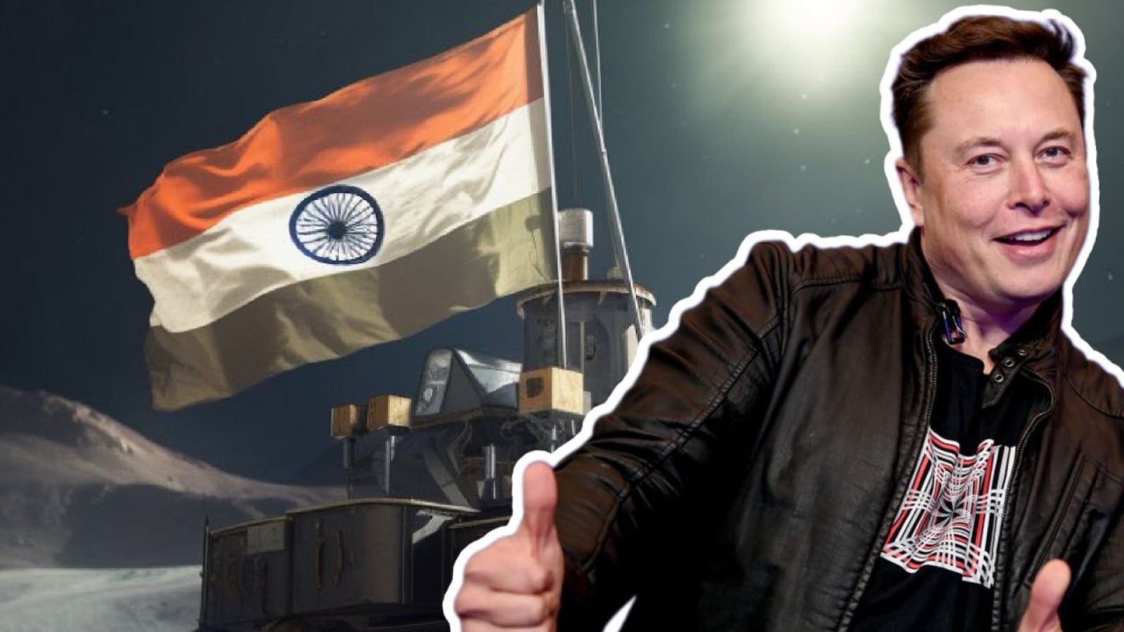 Elon Musk celebró la llegada de la India a la Luna