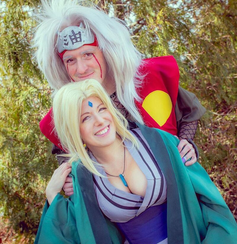 Tsunade y Jiraiya