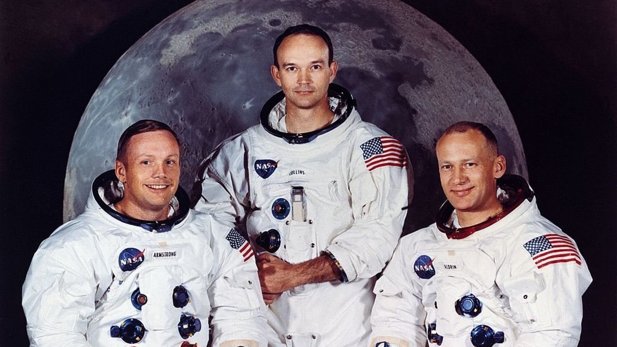 Neil Armstrong, Michael Collins y Buzz Aldrin