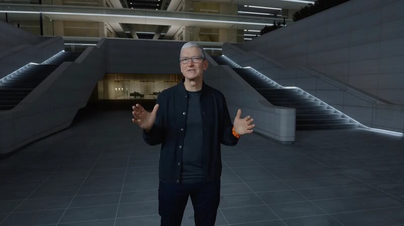 Tim Cook en keynote de Apple Scary Fast.