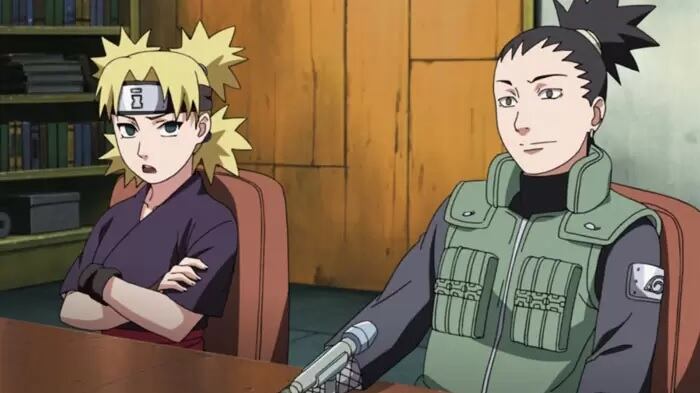 Temari y Shikamaru. Naruto