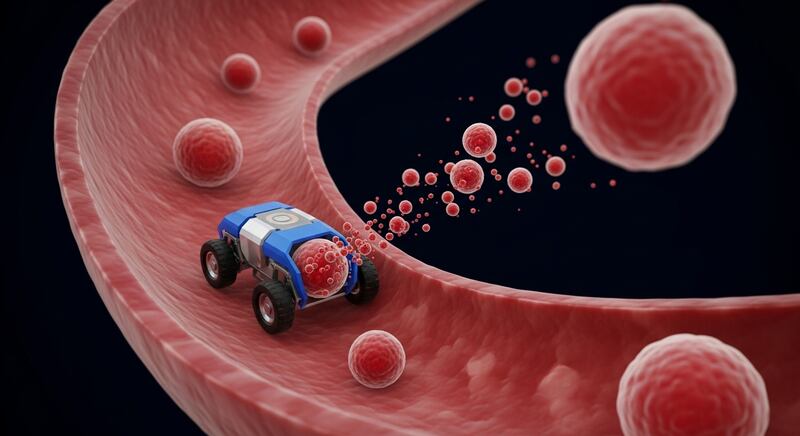 Microrobot contra el cáncer, imagen conceptual. - Whisk/FW