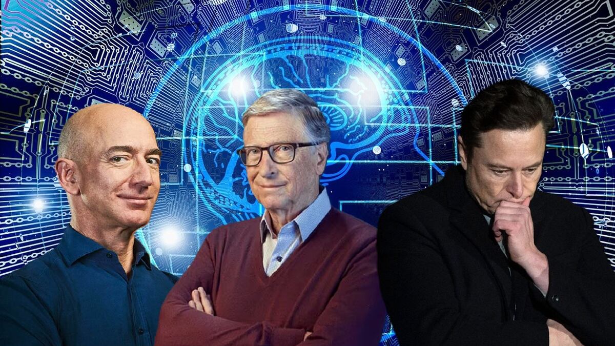 Jeff Bezos Bill Gates y Elon Musk Foto Pixabay/Alberto Sandoval