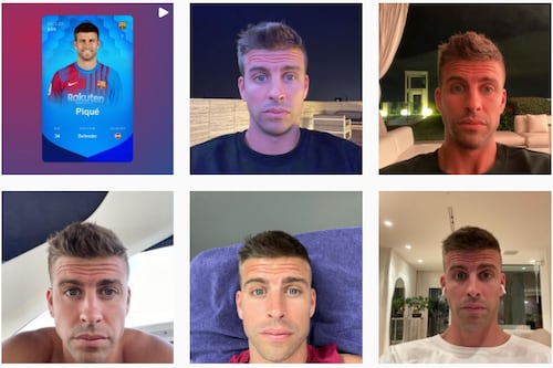 Gerard Piqué entra en el mercado de los NFT, luego de publicar 42 selfies en ocho semanas