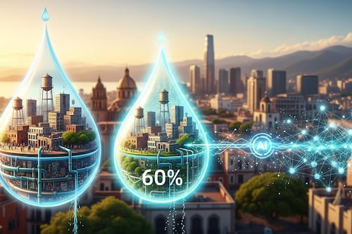 Algoritmos contra la sequía: Cómo la IA promete salvar el 60% del agua que se pierde en las ciudades latinas