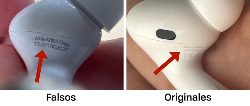 AirPods falsos originales cortesía Xataka