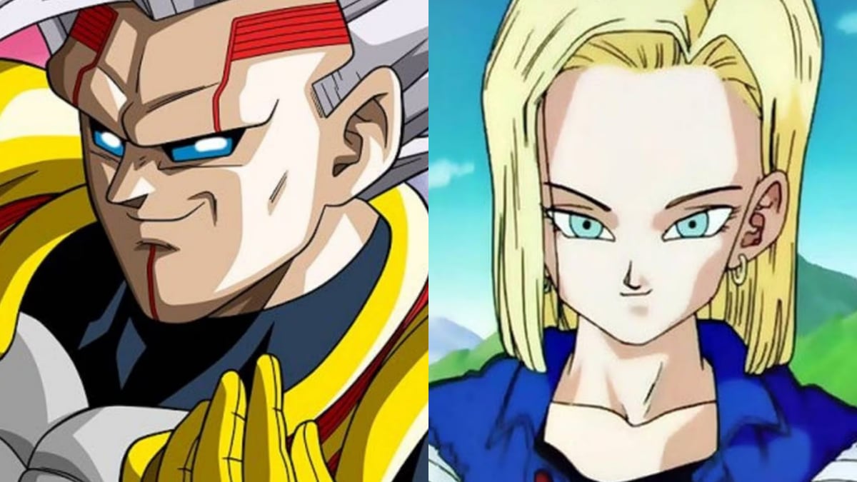 Baby Dragon Ball GT y Androide Número 18
