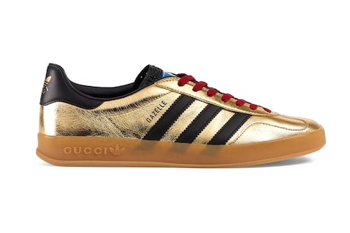 Gucci x Adidas Gazelle, lujo para jugar al fútbol: el precio prohibitivo de estas zapatillas te dejará asombrado
