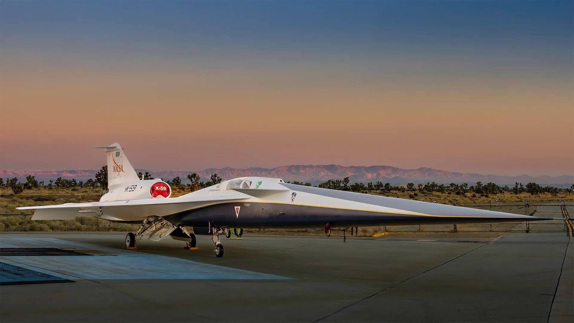 El jet supersónico X-59 de la NASA casi no hace ruido al romper la barrera del sonido. Algo que se creía imposible.