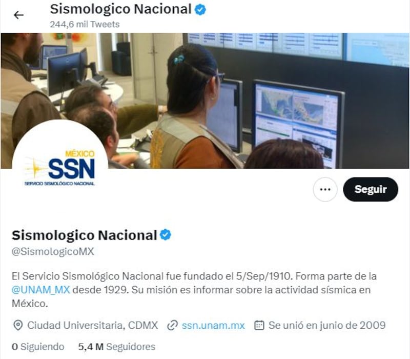 Servicio Sismológico Nacional