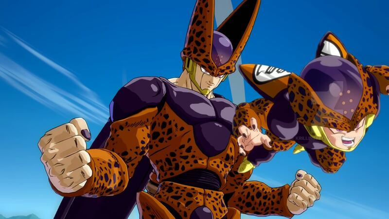 Cell y Krilin. Imagen cortesía del canal de YouTube Super Dragon