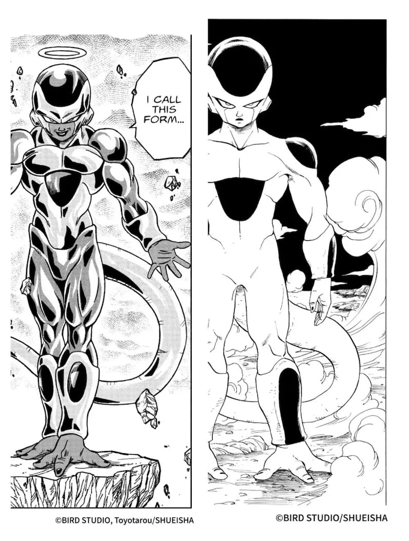 Akira Toriyama y Toyotaro en Dragon Ball