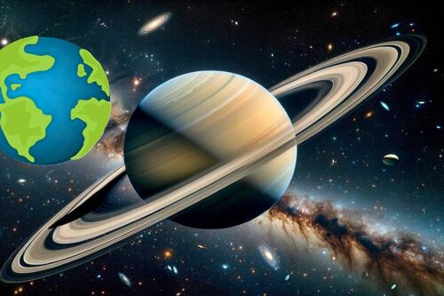 Así se vería Saturno si estuviera tan cerca de la Tierra como la Luna ¿Qué pasaría con la vida de nuestro planeta?
