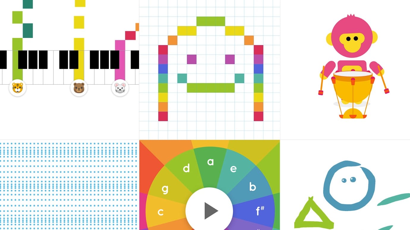 Imagen extraída del home del sitio web de Chrome Music Lab.