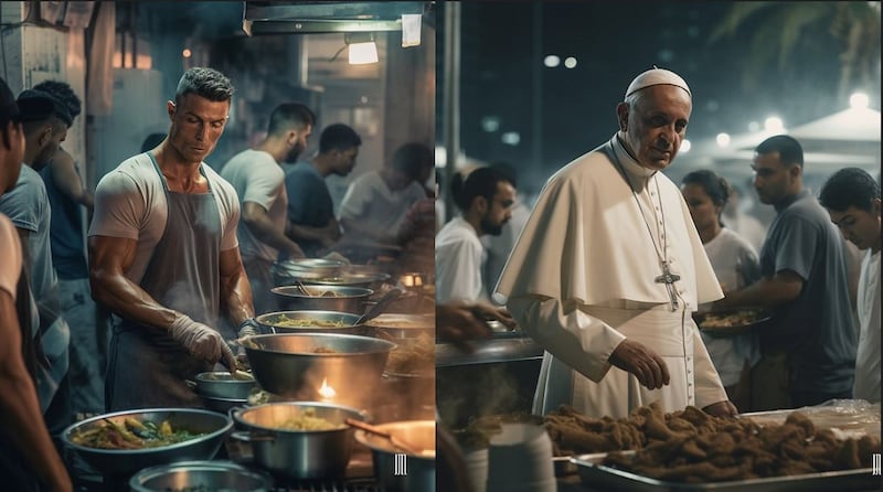 Papa Francisco y Cristiano Ronaldo