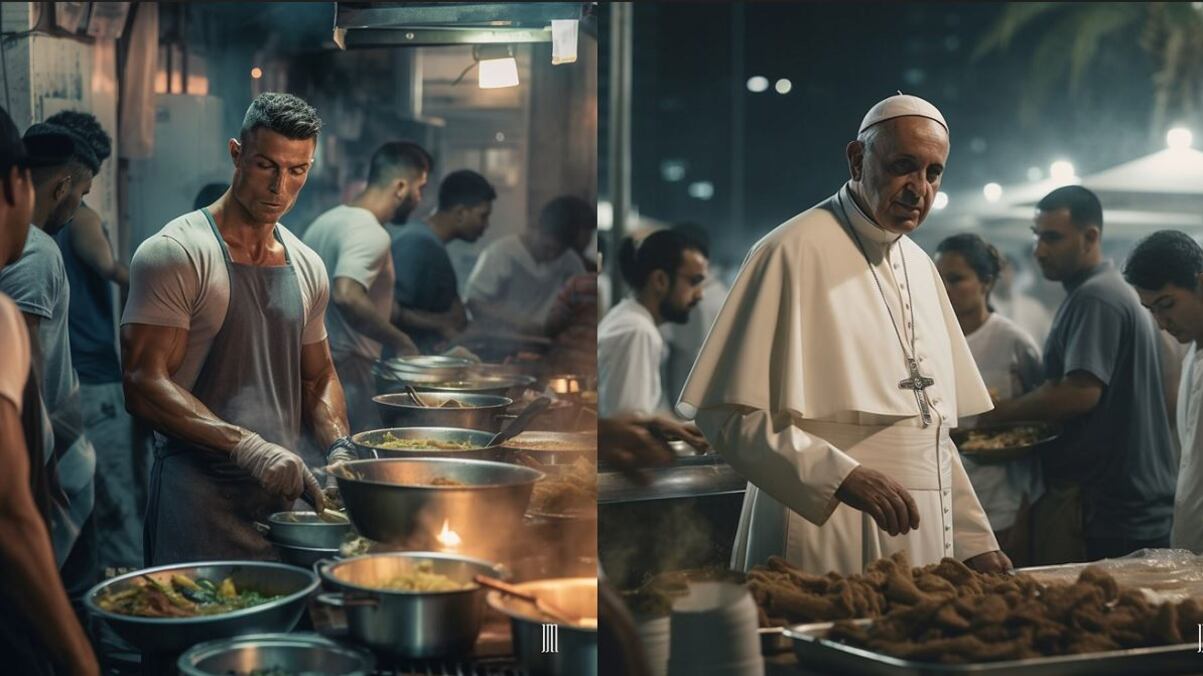 Papa Francisco y Cristiano Ronaldo