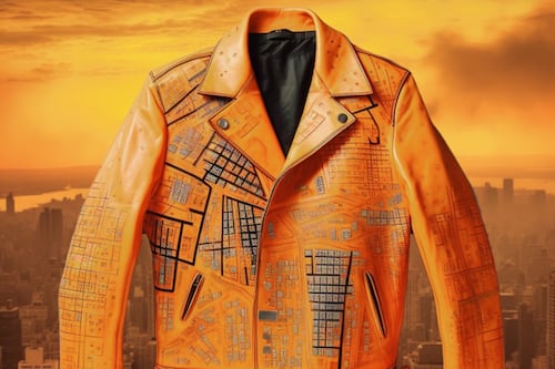 Colección de ropa inspirada en la contaminación naranja de Nueva York