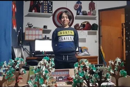Niño uruguayo de 10 años creó innovador sistema para detectar el riesgo de incendios forestales