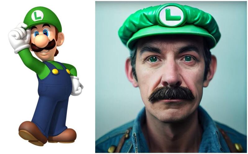Un loco alimenta la Inteligencia Artificial de Midjourney para que genere retratos realistas y perturbadores de los personajes de Super Mario Bros.
