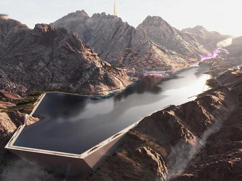 Trojena, la ciudad de esquí en Arabia Saudí, de los mismos creadores de The Line