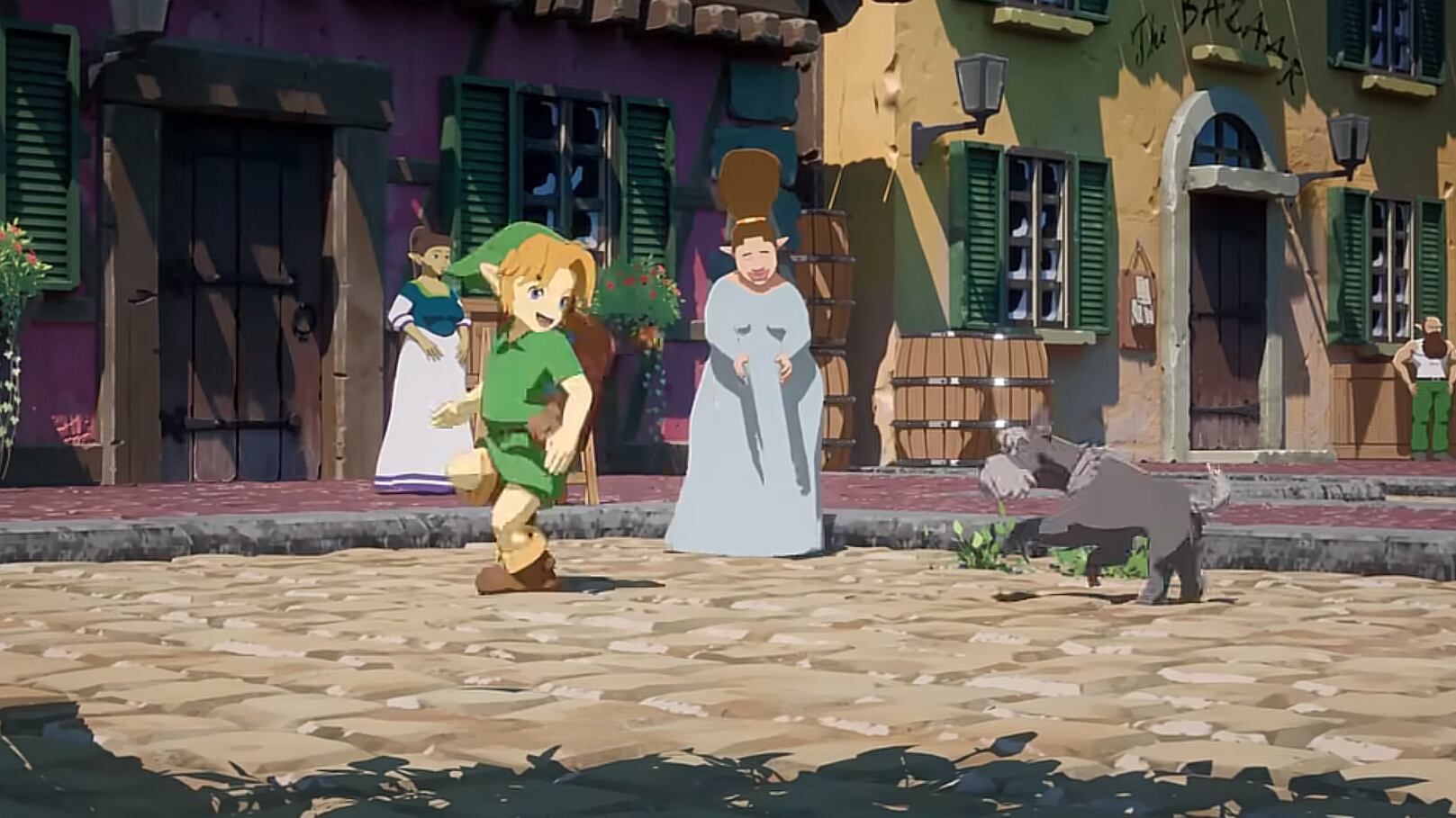 Zelda Ocarina of Time X Ghibli: Castle Town