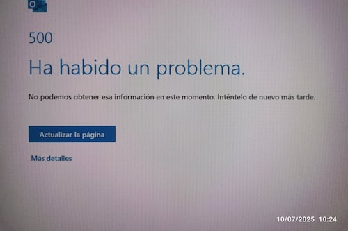 Outlook sufre caída global; miles de usuarios no pueden acceder a su correo
