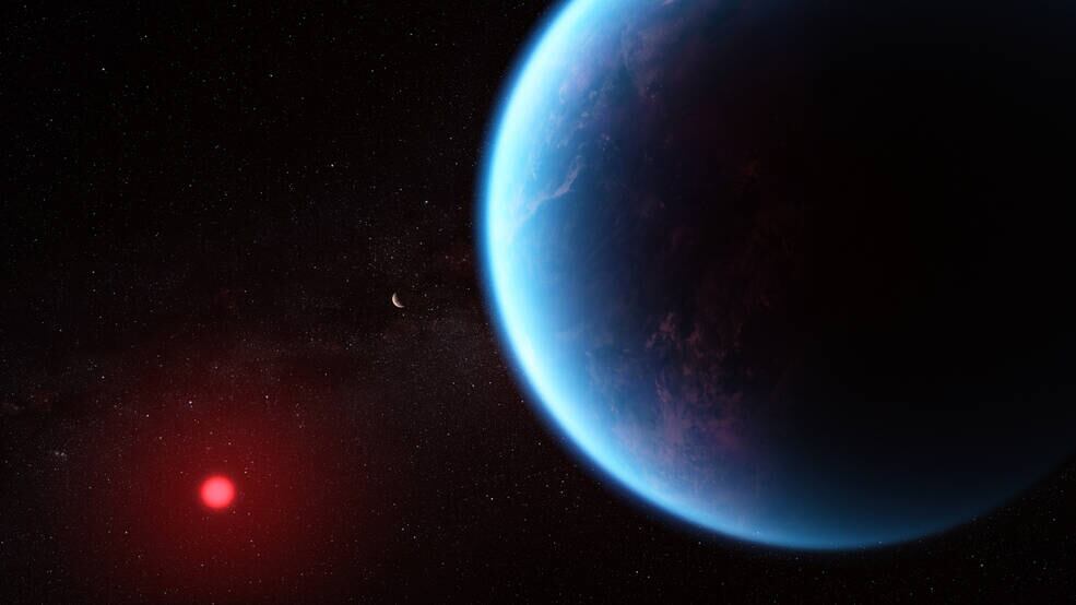 El exoplaneta K2-18 b se encuentra a 120 años luz de nuestra Tierra. El Telescopio Espacial James Webb da con su existencia y comprueba elementos de vida.