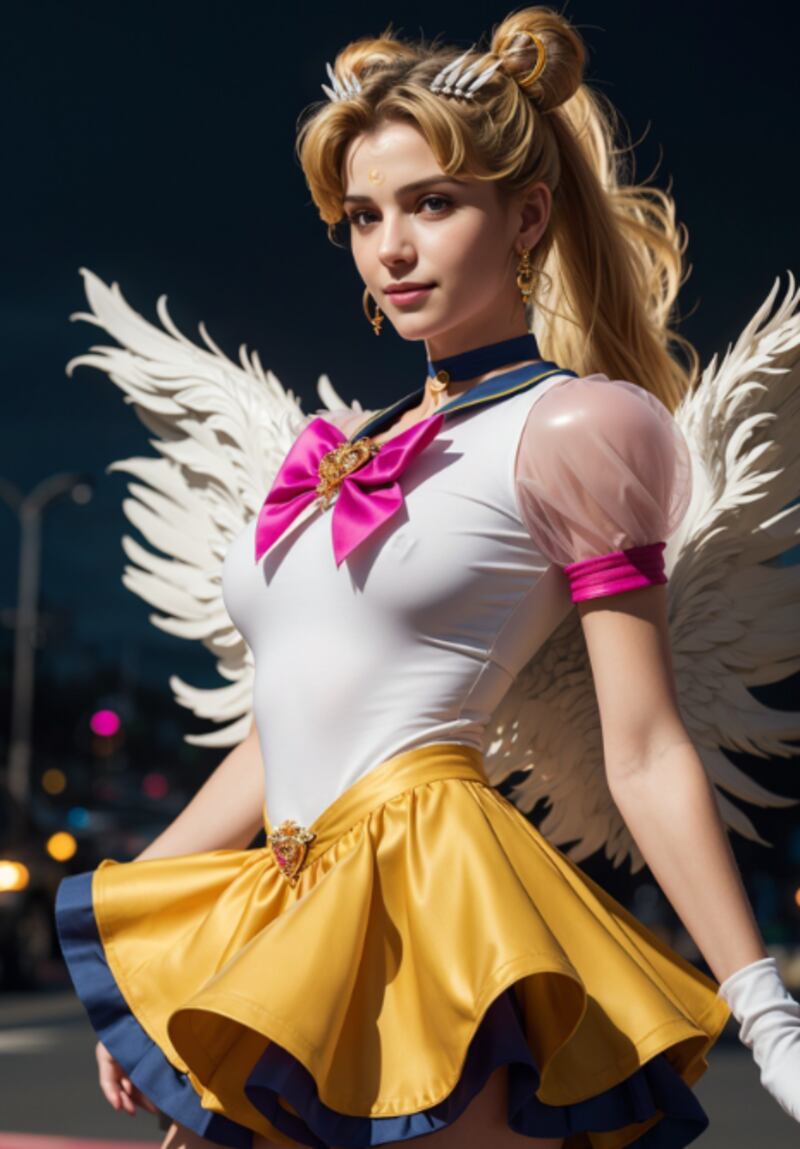 Eternal Sailor Moon hecha con IA