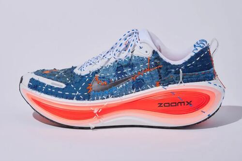 Tim Cook estrena zapatillas Nike Vomero Plus exclusivas creadas con la técnica tradicional Sashiko Gals