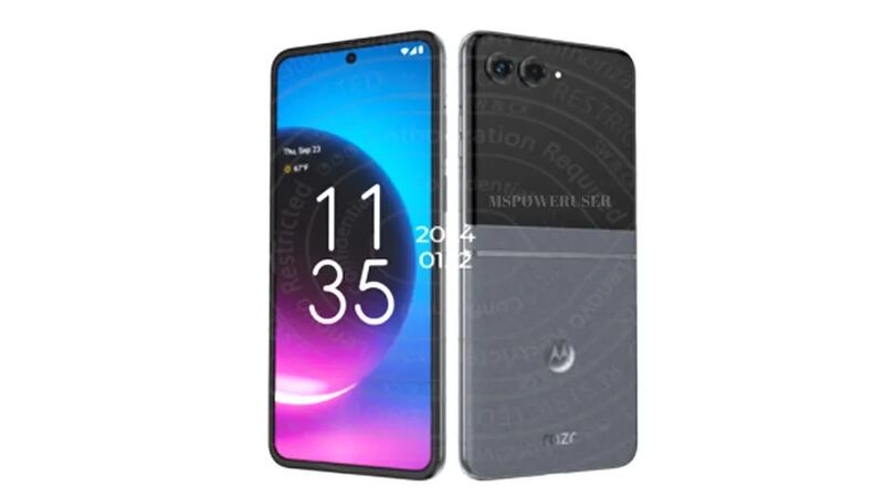 Moto Razr Plus 2024 - Render.