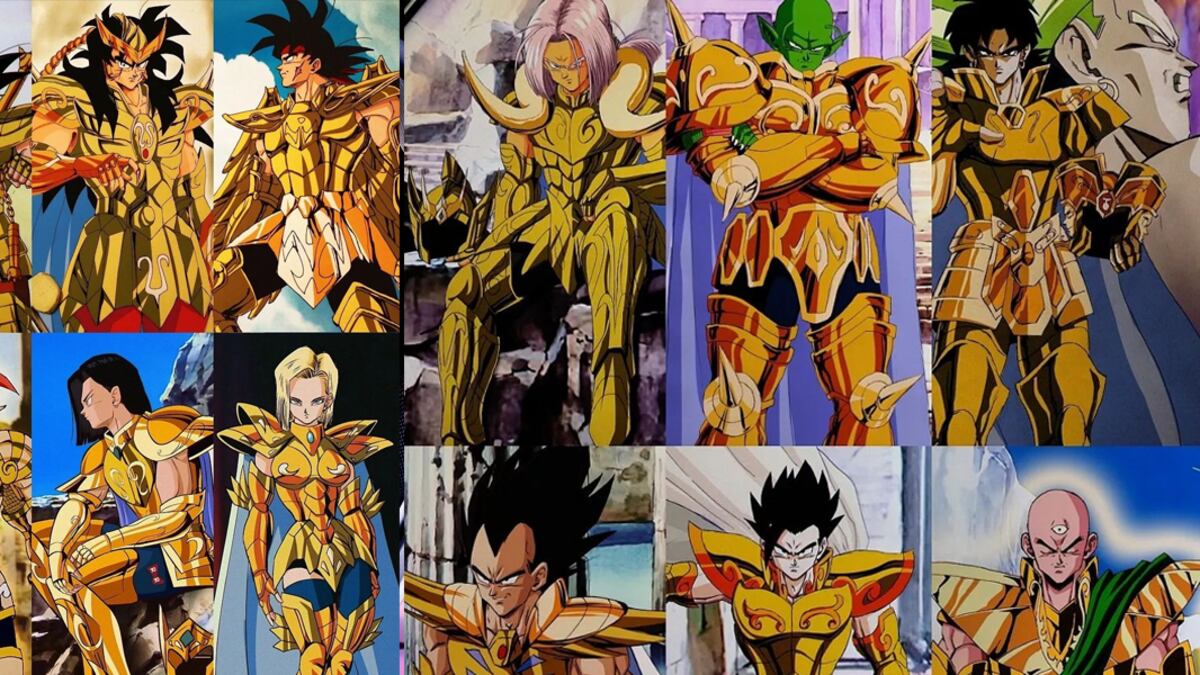 El genial artista chileno @salvamakoto realiza una serie de ilustraciones brutales donde mezcla del universo de Dragon Ball Z con el de Saint Seiya.