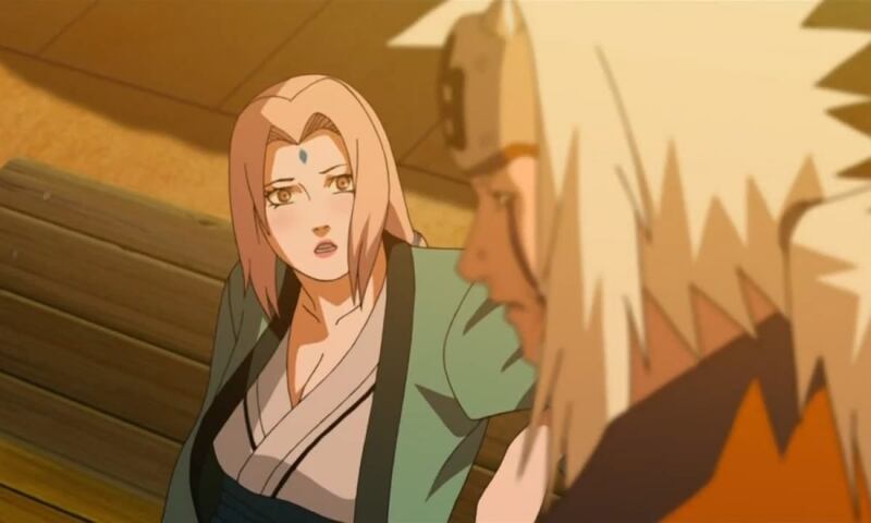 Tsunade y Jiraiya