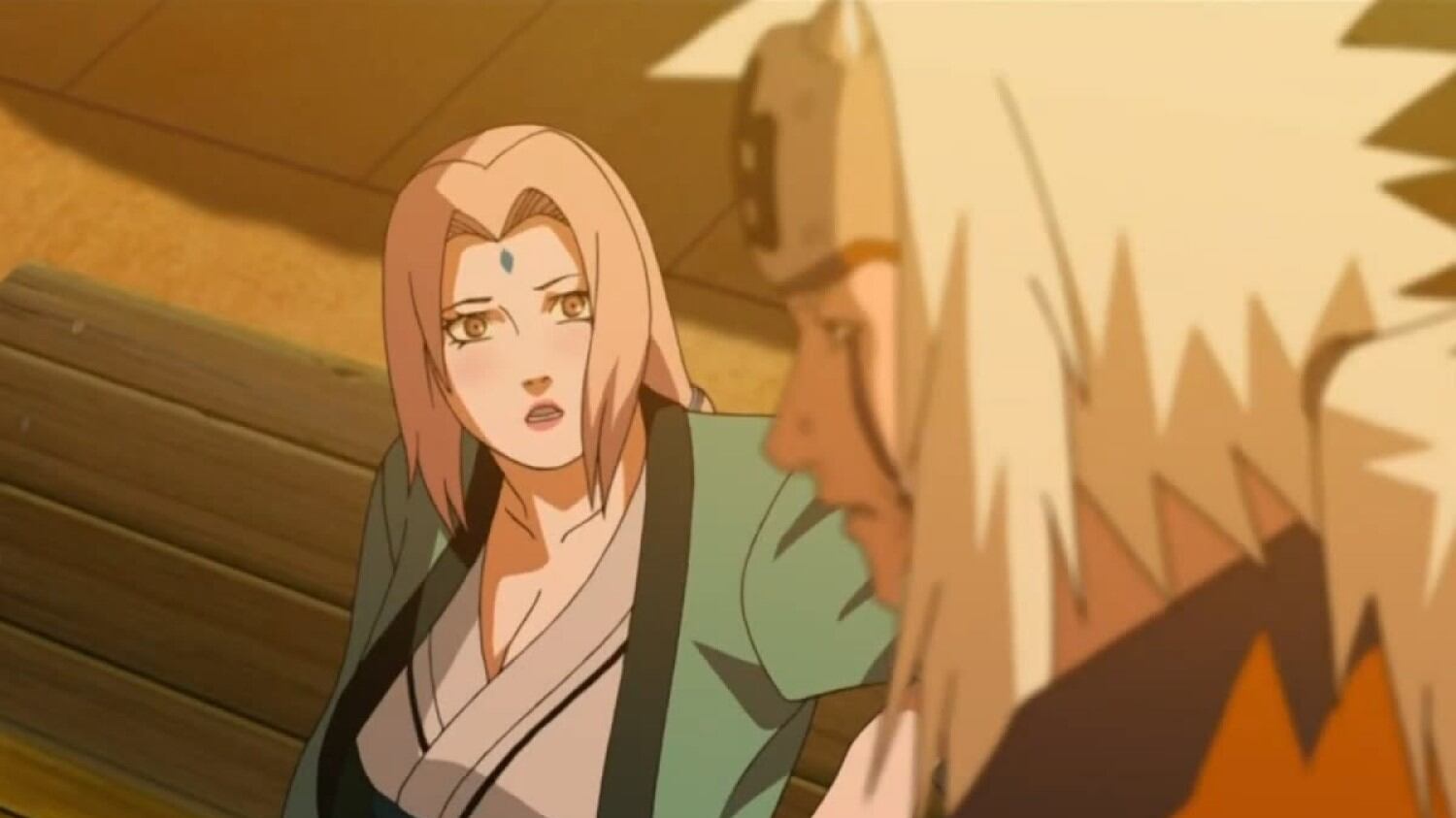 Tsunade y Jiraiya
